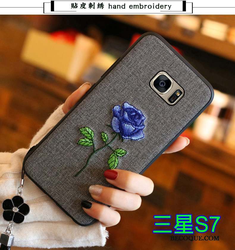 Samsung Galaxy S7 Coque Protection Tout Compris Fluide Doux Silicone Étui Tendance
