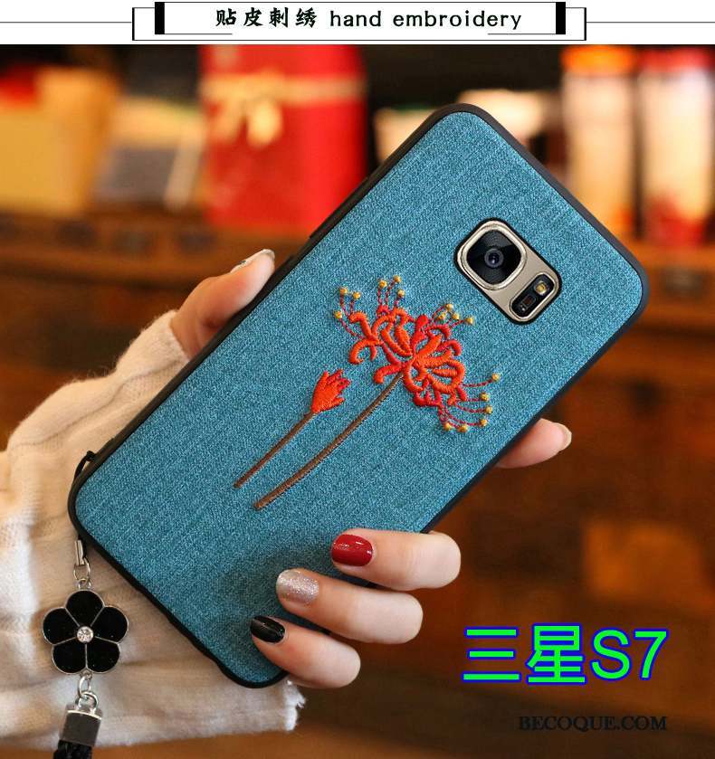 Samsung Galaxy S7 Coque Protection Tout Compris Fluide Doux Silicone Étui Tendance