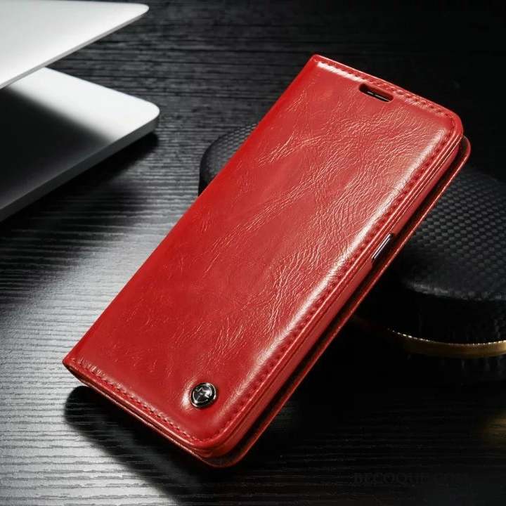 Samsung Galaxy S7 Coque Protection Étui En Cuir Business Cuir Véritable Authentique