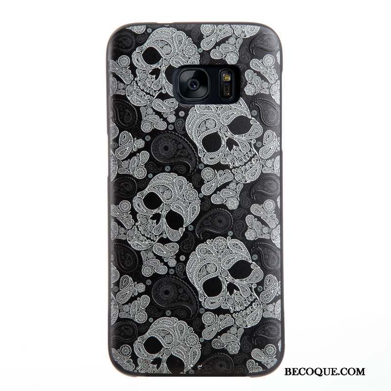 Samsung Galaxy S7 Coque Étui Dessin Animé Fluide Doux Silicone Gaufrage Tendance