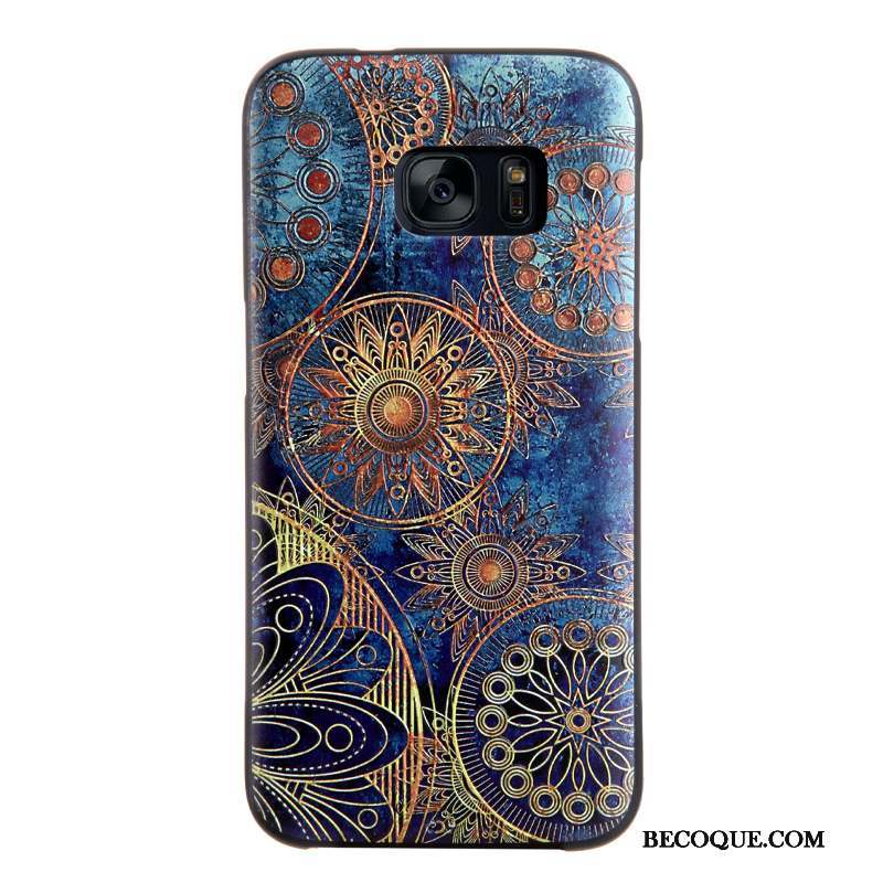 Samsung Galaxy S7 Coque Étui Dessin Animé Fluide Doux Silicone Gaufrage Tendance