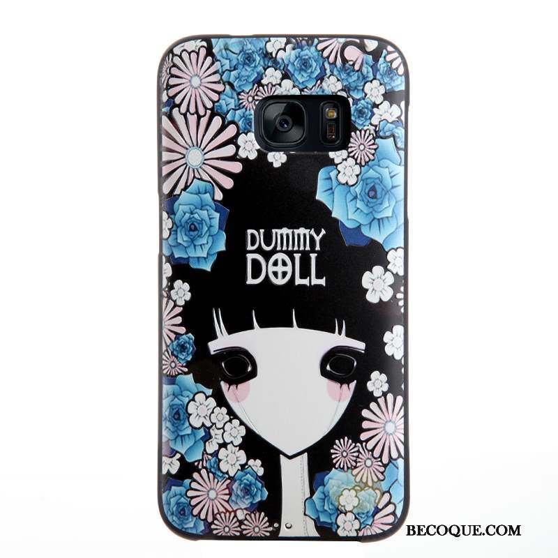 Samsung Galaxy S7 Coque Étui Dessin Animé Fluide Doux Silicone Gaufrage Tendance