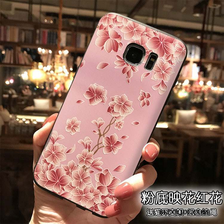 Samsung Galaxy S7 Coque Étui Personnalité Ornements Suspendus Style Chinois Vert Tendance