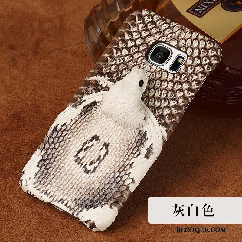 Samsung Galaxy S7 Edge Coque Border Tendance Refroidissement Nouveau Incassable Étui En Cuir