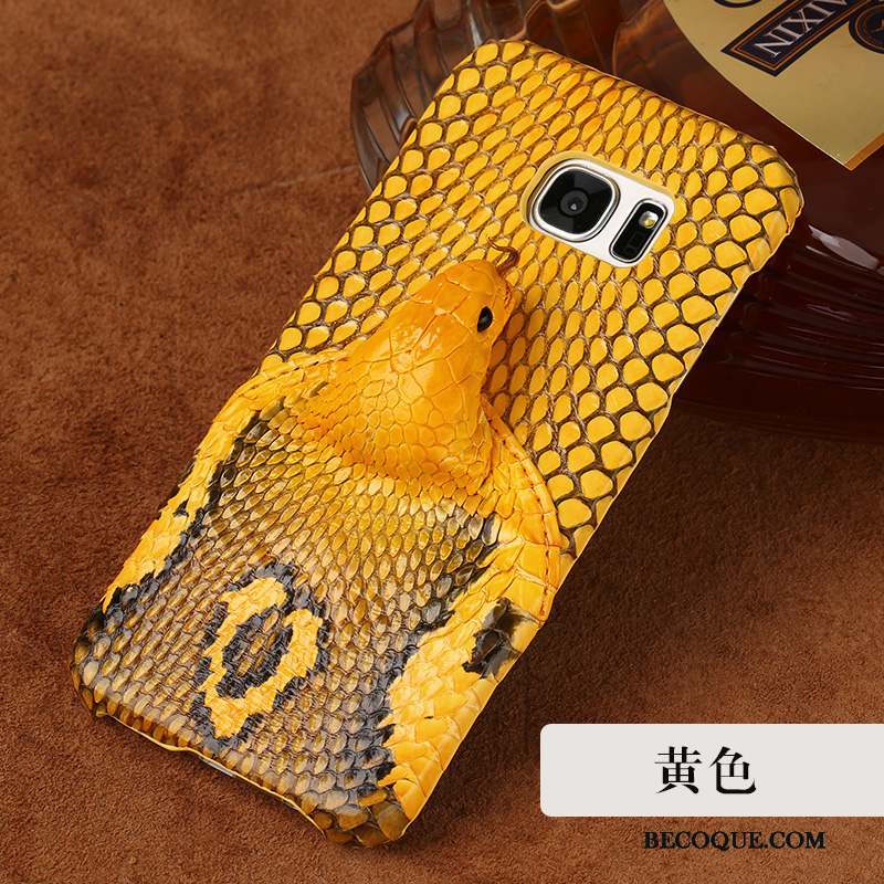 Samsung Galaxy S7 Edge Coque Border Tendance Refroidissement Nouveau Incassable Étui En Cuir