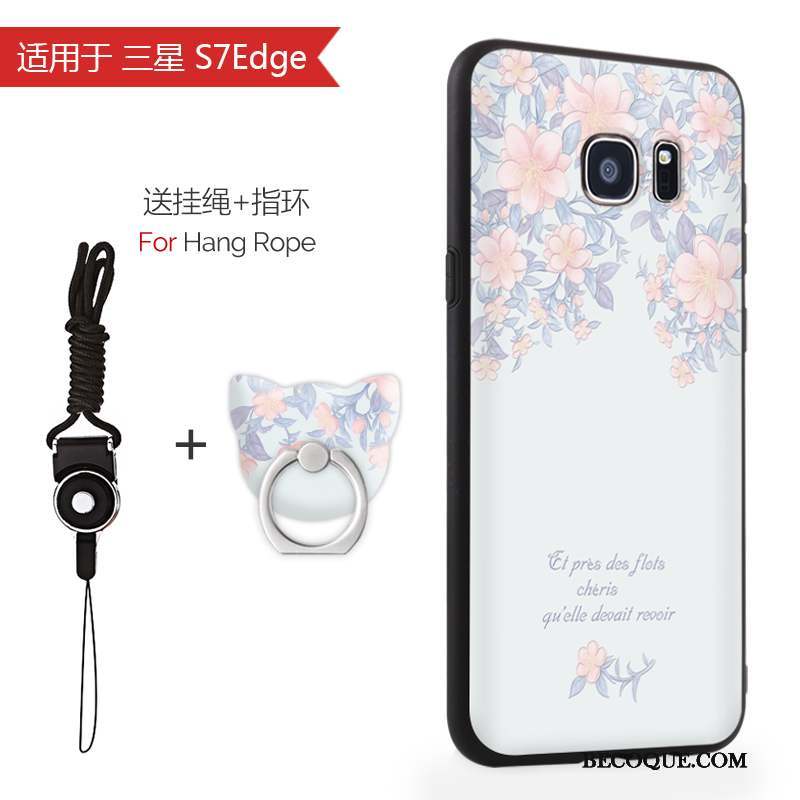 Samsung Galaxy S7 Edge Coque De Téléphone Tout Compris Étui Rose Incassable