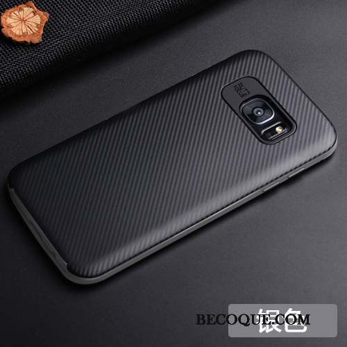 Samsung Galaxy S7 Edge Coque Fluide Doux Protection Simple Border Incassable Silicone