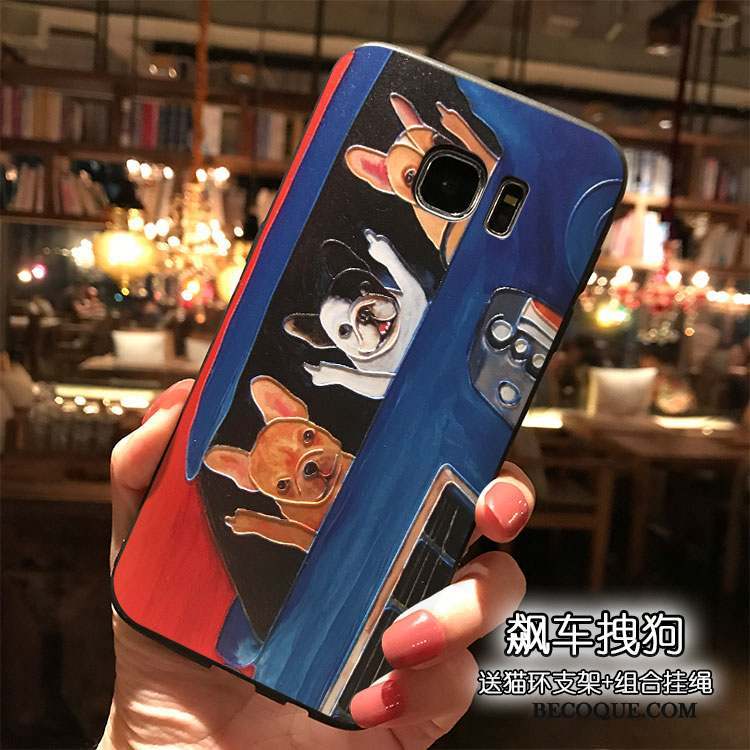 Samsung Galaxy S7 Edge Coque Ornements Suspendus Tendance Silicone Dessin Animé De Téléphone