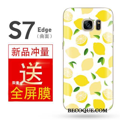 Samsung Galaxy S7 Edge Coque Protection Gaufrage Multicolore Créatif Personnalité Étui