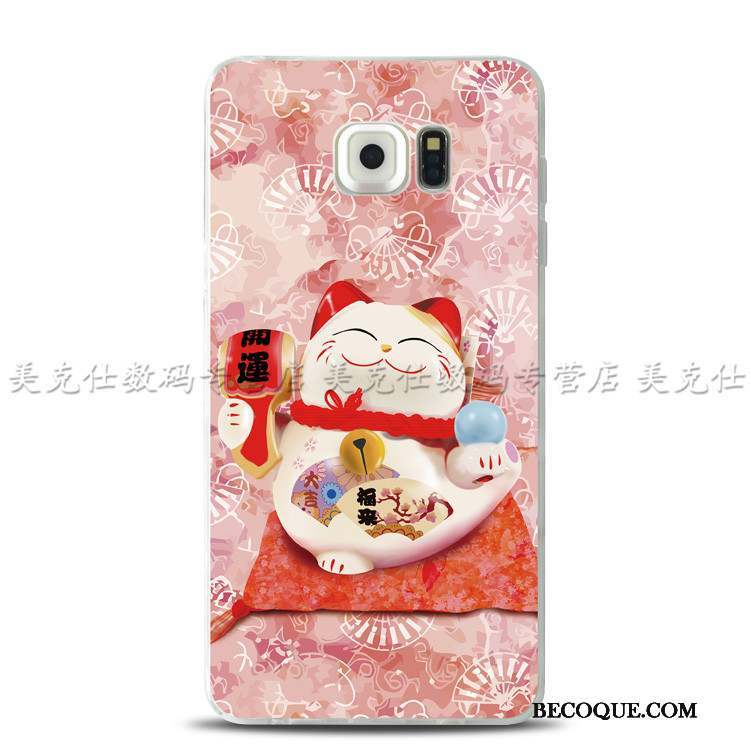 Samsung Galaxy S7 Edge Coque Sakura Étui Multicolore Chat Protection Gaufrage