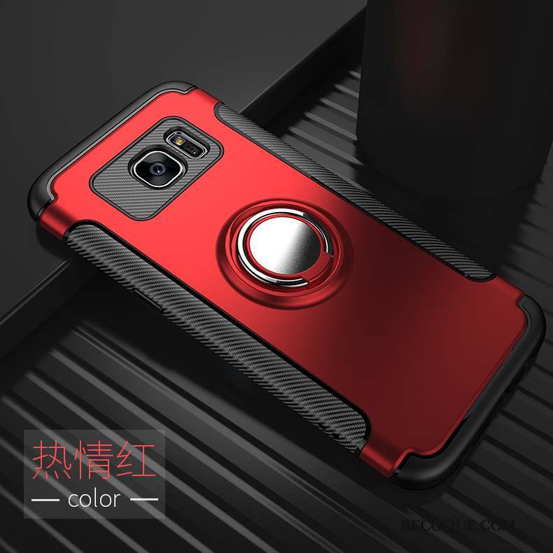 Samsung Galaxy S7 Edge Coque Tout Compris Silicone Étui Noir Tendance Créatif