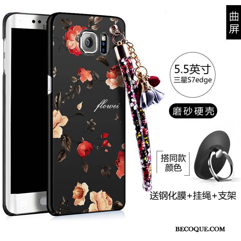 Samsung Galaxy S7 Edge Coque Très Mince Étui Noir Protection Difficile