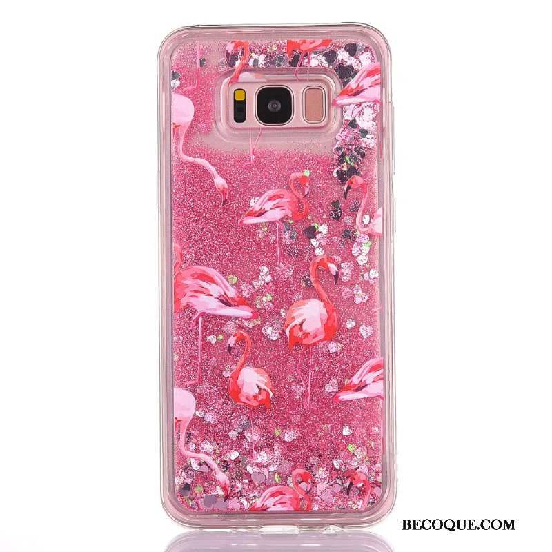 Samsung Galaxy S7 Edge Coque Étui Rose Fluide Doux Tout Compris Liquide Protection