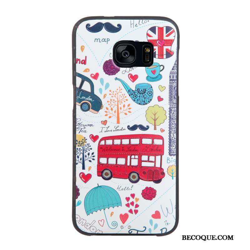 Samsung Galaxy S7 Edge Dessin Animé Fluide Doux Silicone Coque De Téléphone Étui Protection