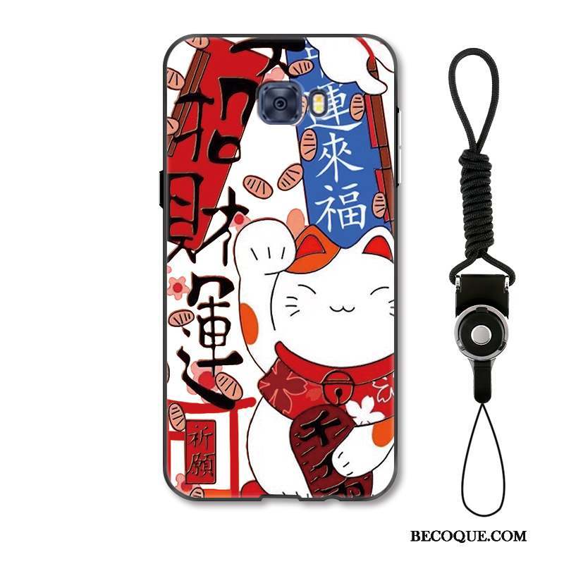 Samsung Galaxy S7 Edge Dessin Animé Étui Coque De Téléphone Créatif Richesse Chat