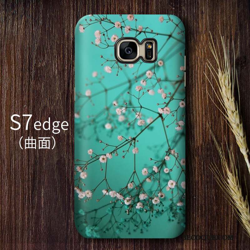 Samsung Galaxy S7 Edge Haute Vintage Protection Difficile Coque De Téléphone Jaune