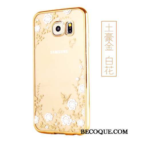 Samsung Galaxy S7 Edge Or Coque De Téléphone Fluide Doux Étui Silicone Protection