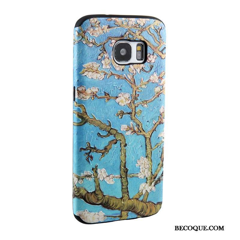 Samsung Galaxy S7 Edge Peinture Multicolore Dessin Animé Fluide Doux Coque De Téléphone Étui