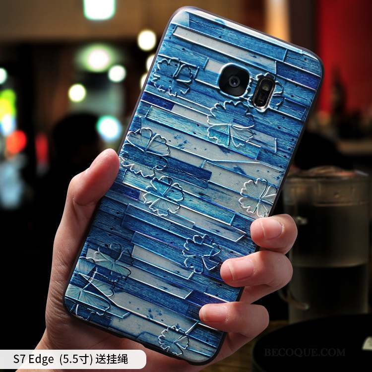 Samsung Galaxy S7 Edge Personnalité Créatif Coque De Téléphone Silicone Jaune Incassable
