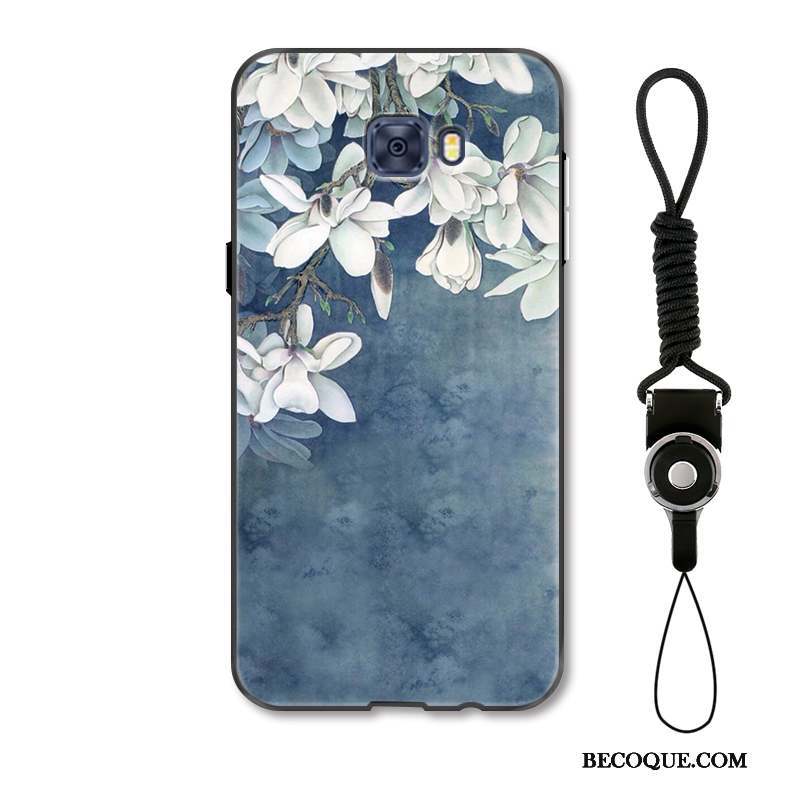 Samsung Galaxy S7 Edge Protection Coque De Téléphone Incassable Simple Frais Bleu