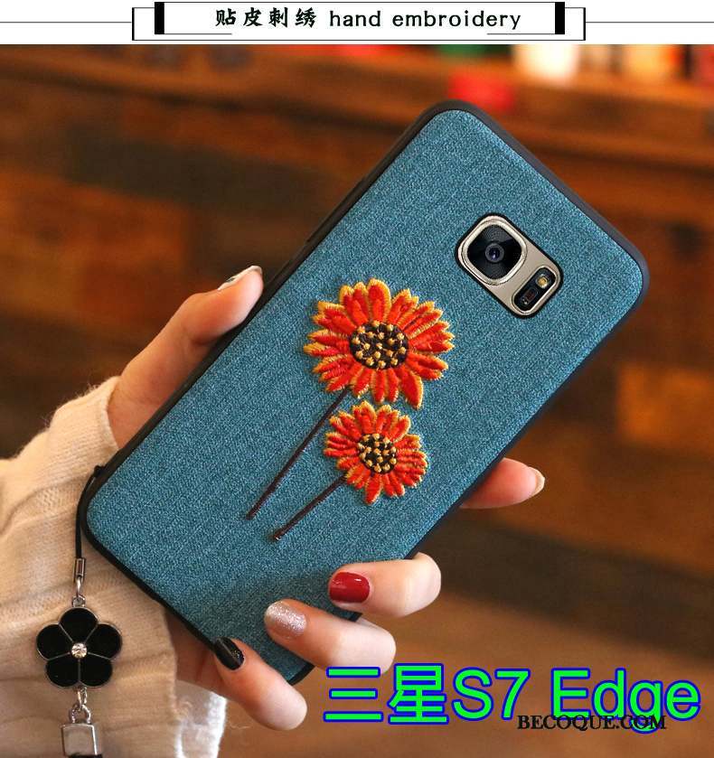 Samsung Galaxy S7 Edge Protection Tendance Coque De Téléphone Gris Silicone Étui