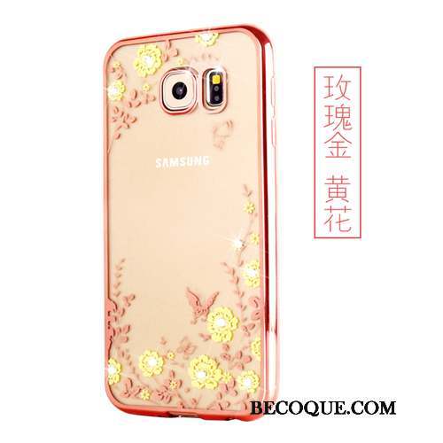 Samsung Galaxy S7 Edge Rose Protection Silicone Fluide Doux Étui Coque De Téléphone