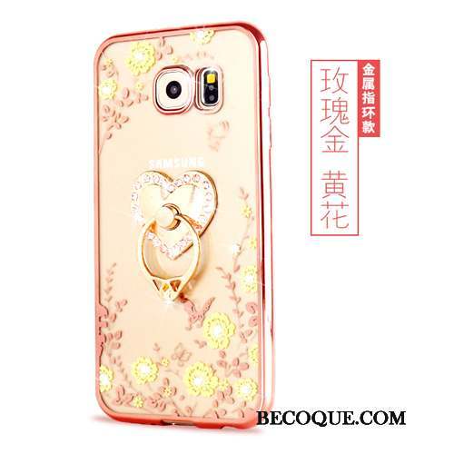 Samsung Galaxy S7 Edge Rose Protection Silicone Fluide Doux Étui Coque De Téléphone