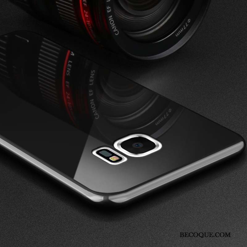 Samsung Galaxy S7 Edge Support Rouge Délavé En Daim Étui Personnalité Coque De Téléphone