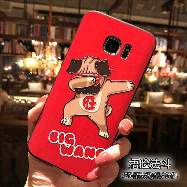 Samsung Galaxy S7 Edge Étui Coque De Téléphone Tout Compris Dessin Animé Silicone Personnalité