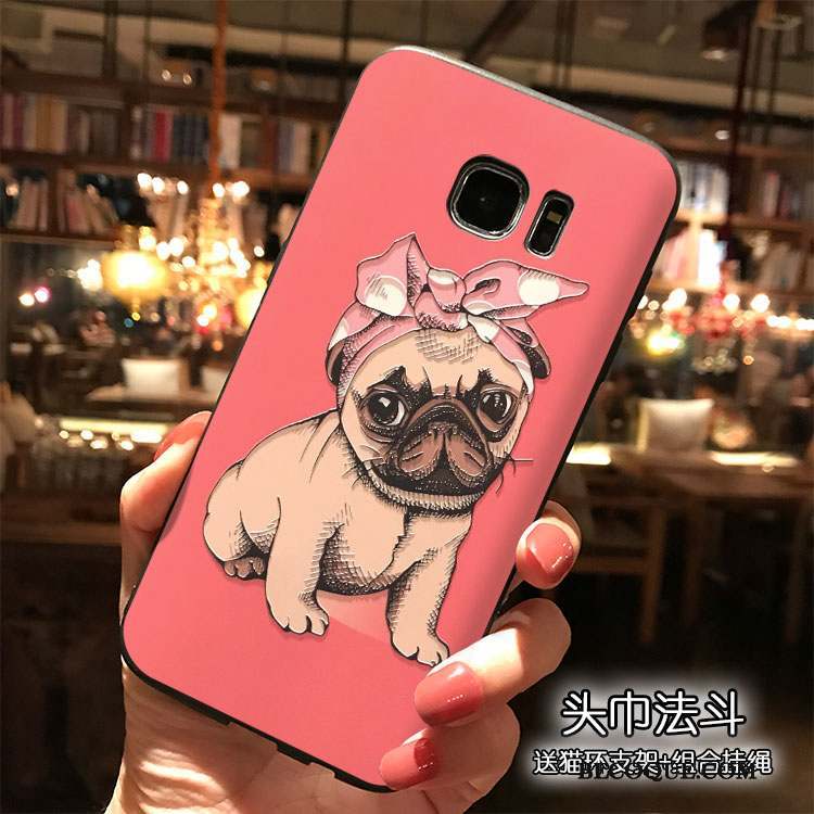 Samsung Galaxy S7 Edge Étui Coque De Téléphone Tout Compris Dessin Animé Silicone Personnalité