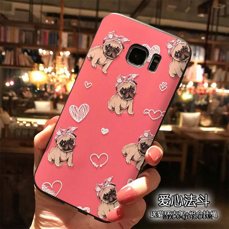 Samsung Galaxy S7 Edge Étui Coque De Téléphone Tout Compris Dessin Animé Silicone Personnalité