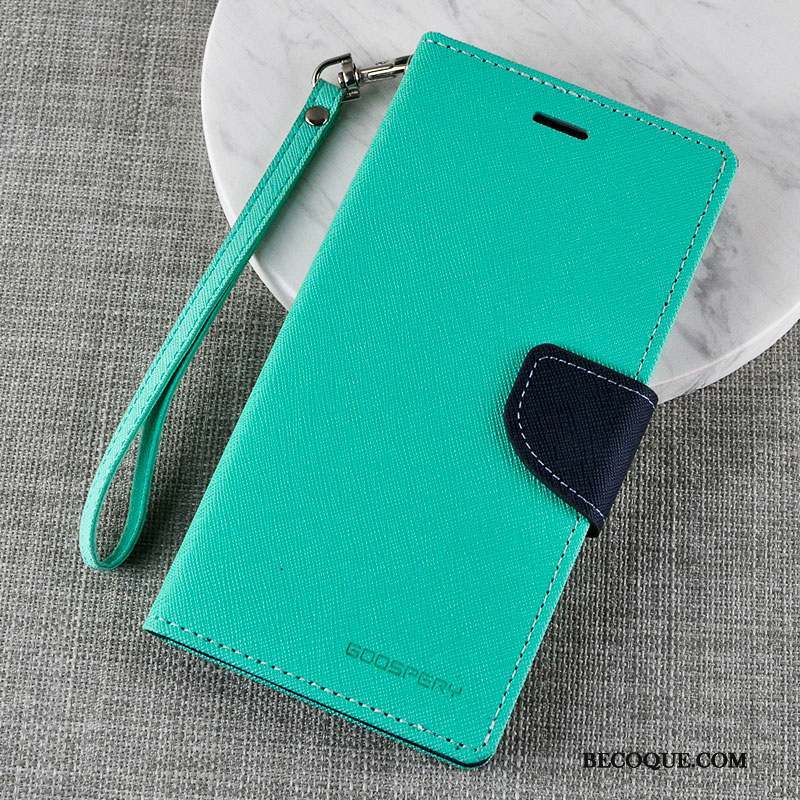 Samsung Galaxy S7 Edge Étui En Cuir Housse Vert Coque De Téléphone Fluide Doux Protection