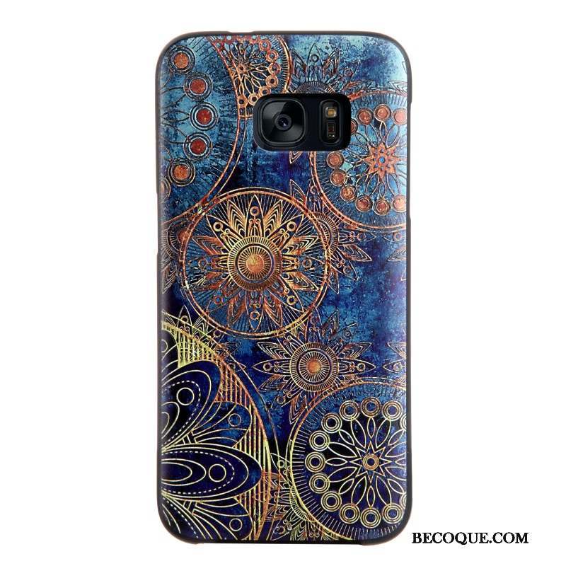 Samsung Galaxy S7 Gaufrage Protection Dessin Animé Tendance Coque De Téléphone Fluide Doux