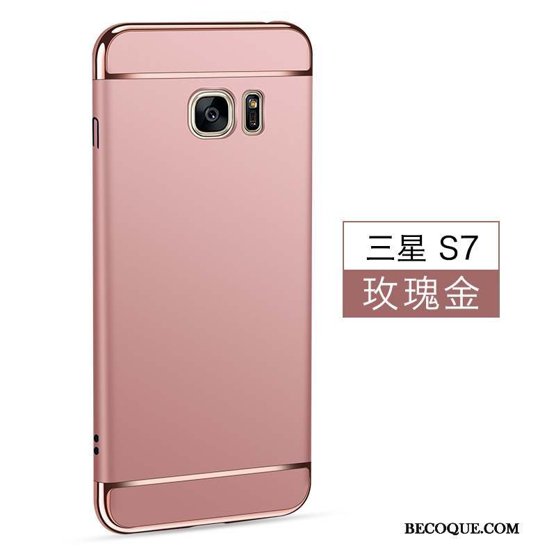 Samsung Galaxy S7 Incassable Rouge Protection Délavé En Daim Coque De Téléphone Étui