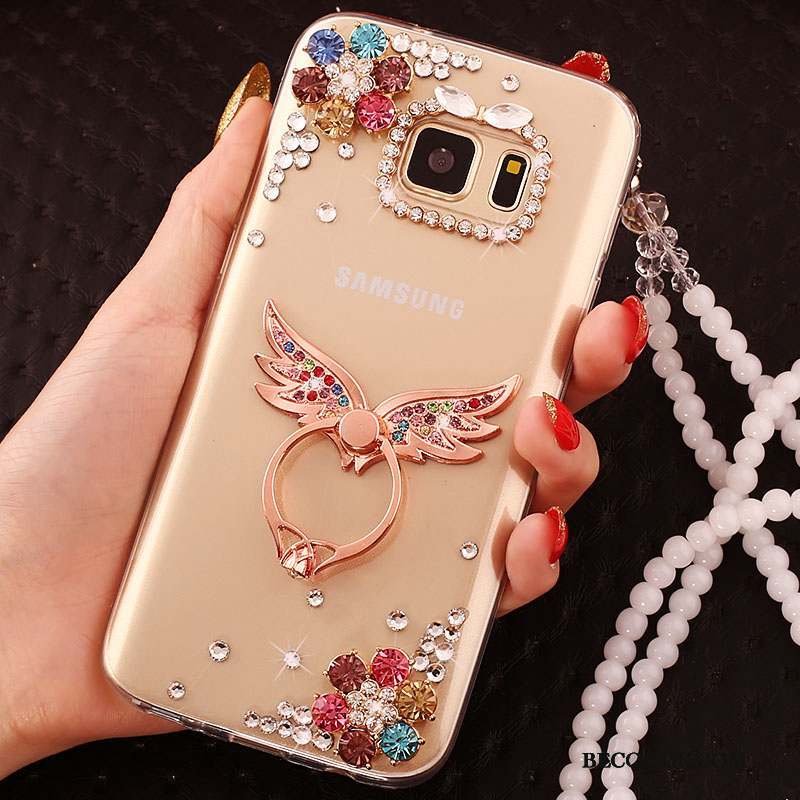 Samsung Galaxy S7 Ornements Suspendus Coque De Téléphone Support Étui Silicone Fluide Doux