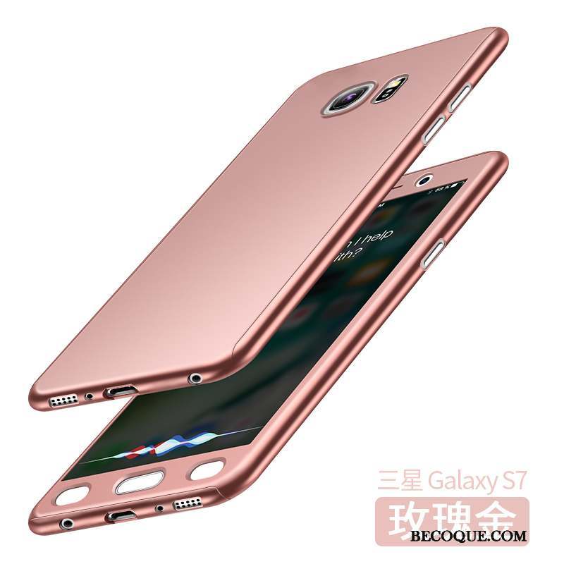 Samsung Galaxy S7 Rouge Tout Compris Étui Coque De Téléphone Incassable