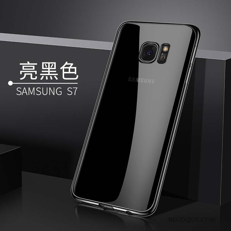 Samsung Galaxy S7 Tendance Coque Fluide Doux Étui Transparent Silicone