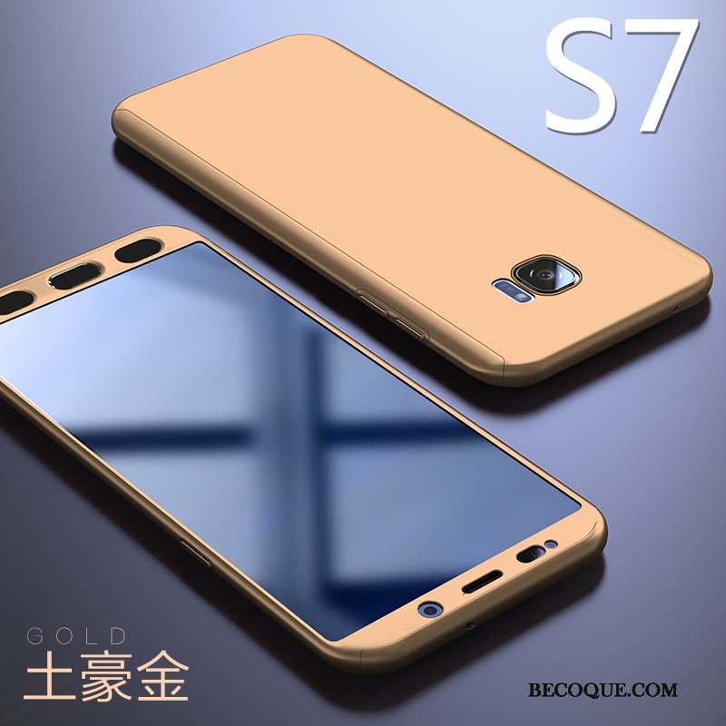 Samsung Galaxy S7 Tout Compris Créatif Incassable Coque De Téléphone Délavé En Daim Étui