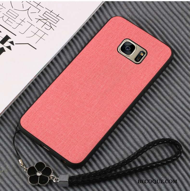 Samsung Galaxy S7 Tout Compris Marron Silicone Téléphone Portable Coque Fluide Doux