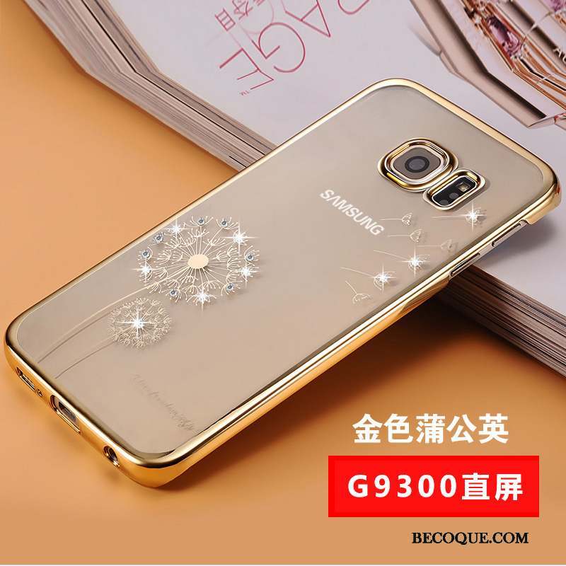 Samsung Galaxy S7 Violet Coque De Téléphone Strass Incassable Protection Étui