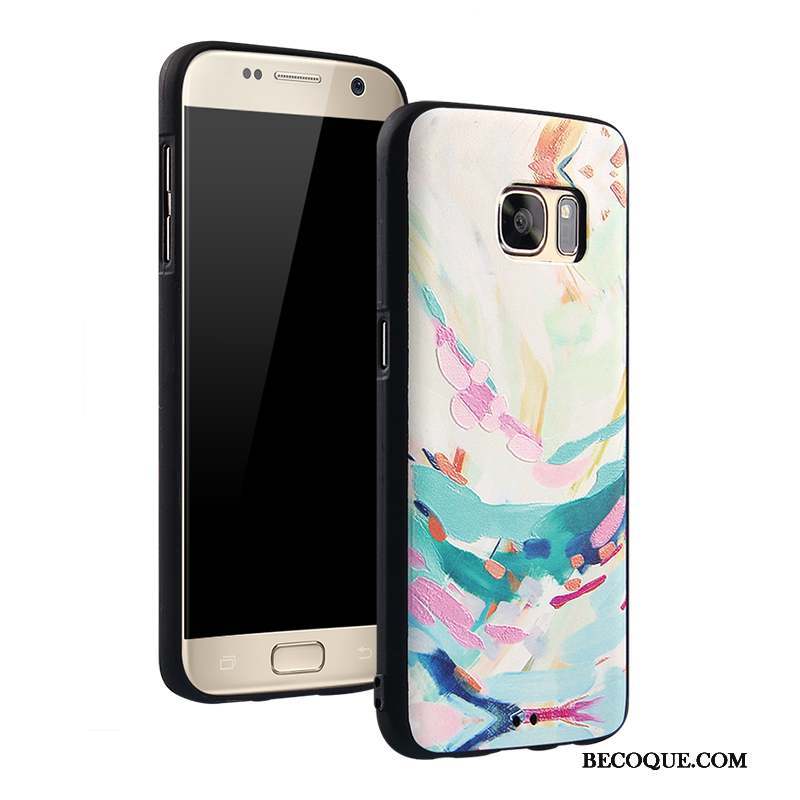 Samsung Galaxy S7 Étui Incassable Ornements Suspendus Téléphone Portable Coque De Téléphone Blanc