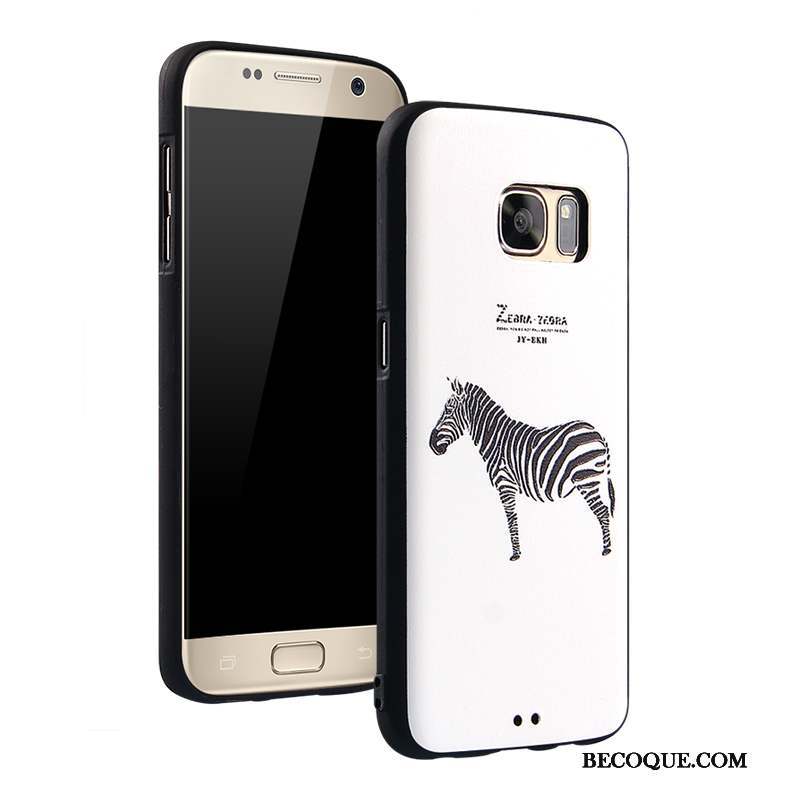 Samsung Galaxy S7 Étui Incassable Ornements Suspendus Téléphone Portable Coque De Téléphone Blanc