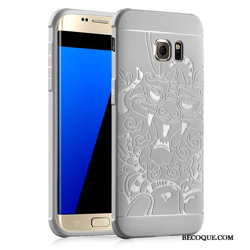 Samsung Galaxy S7 Étui Protection Coque Incassable Tendance Fluide Doux