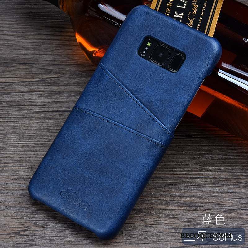 Samsung Galaxy S8+ Business Coque De Téléphone Protection Cuir Orange Mode