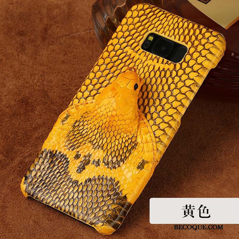 Samsung Galaxy S8 Coque De Téléphone Anneau Tendance Étui En Cuir Boucle Bleu