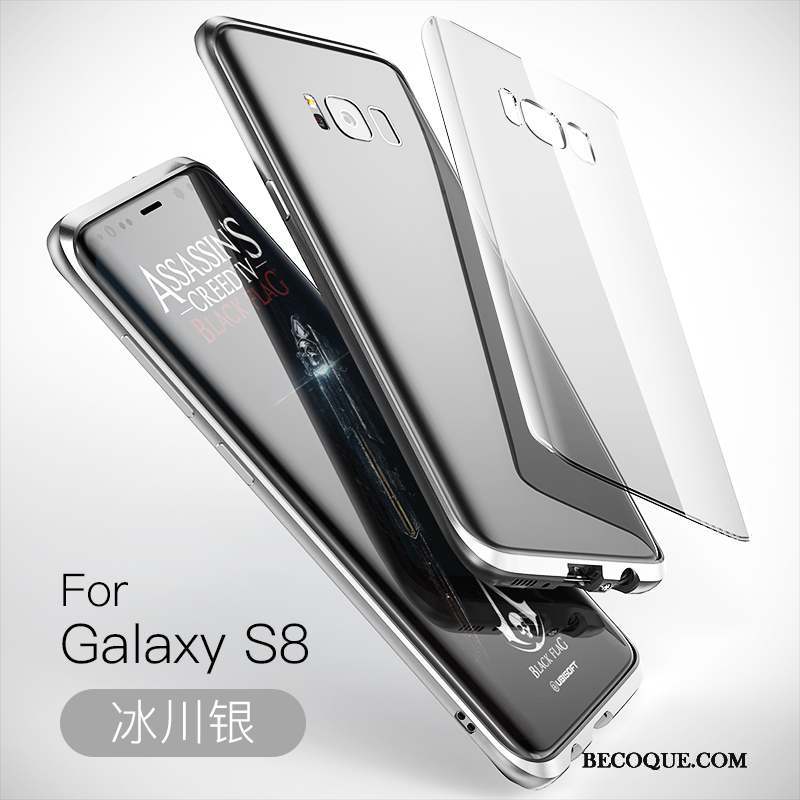 Samsung Galaxy S8 Coque De Téléphone Border Incassable Métal Étui Protection