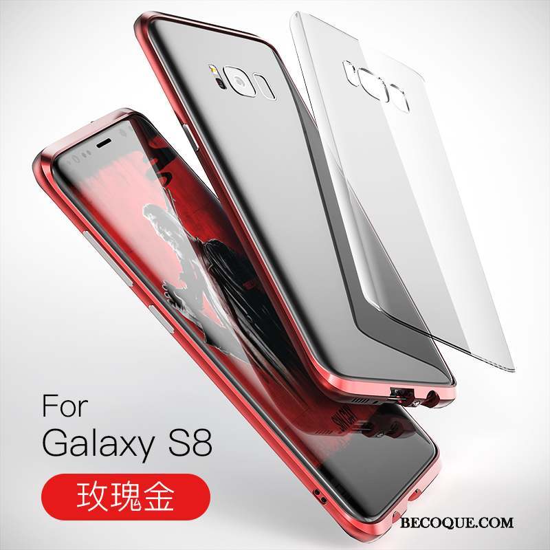 Samsung Galaxy S8 Coque De Téléphone Border Incassable Métal Étui Protection