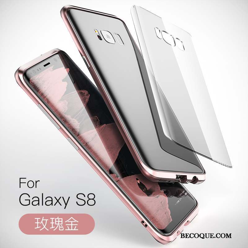 Samsung Galaxy S8 Coque De Téléphone Border Incassable Métal Étui Protection