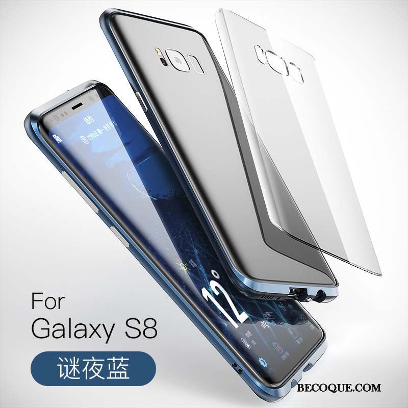 Samsung Galaxy S8 Coque De Téléphone Border Incassable Métal Étui Protection