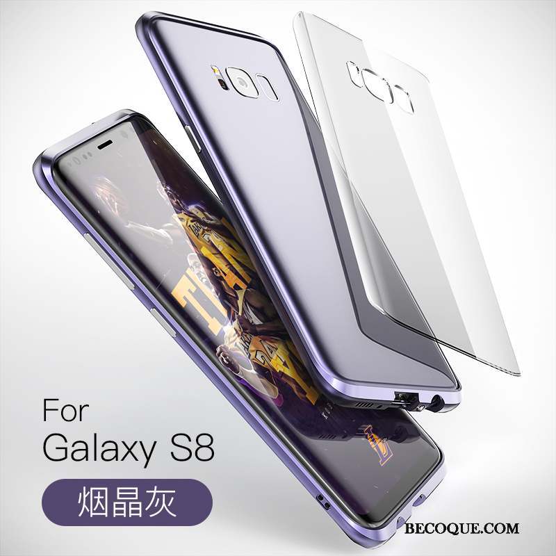 Samsung Galaxy S8 Coque De Téléphone Border Incassable Métal Étui Protection